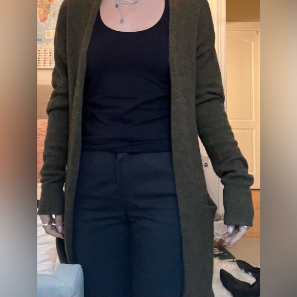 Olive Green Wilfred Cardigan - Picture 5 of 5